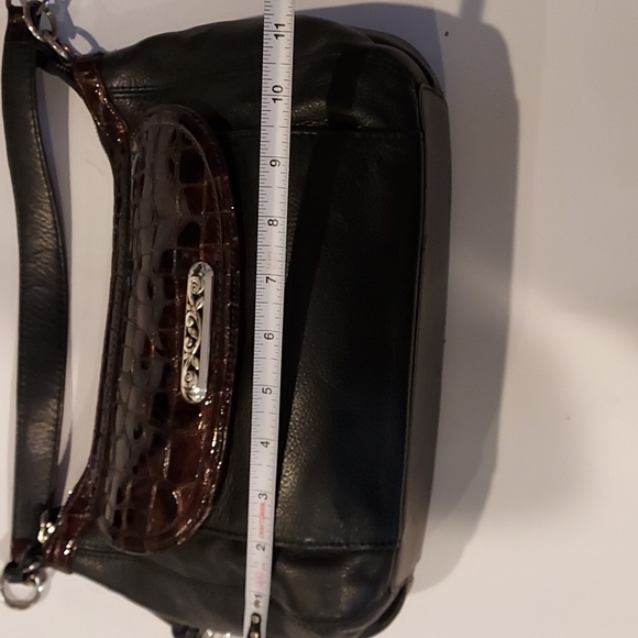 Women's Vintage Brighton #E593527 Black Pebble Leather Shoulder Handbag 💥💥 - Picture 15 of 16